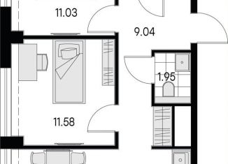 2-комнатная квартира на продажу, 53.6 м2, Санкт-Петербург, метро Зенит