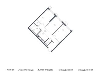 Продается 2-комнатная квартира, 62.9 м2, Московская область, жилой комплекс Спутник, 21