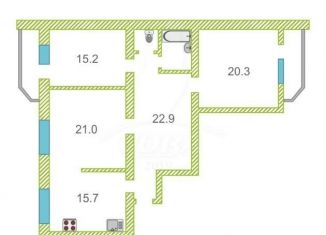3-ком. квартира на продажу, 100.7 м2, Тюмень, улица Николая Фёдорова, 6