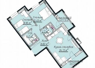 Продам двухкомнатную квартиру, 71.3 м2, Татарстан, улица Урицкого, 1