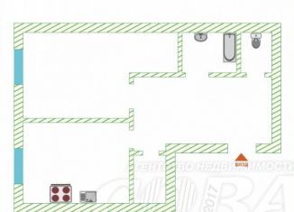 Продаю однокомнатную квартиру, 38.8 м2, Тюмень, Солнечный проезд, 5