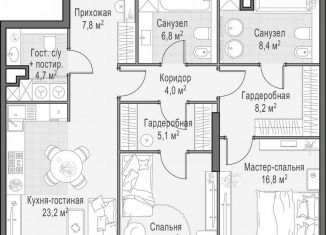 Продажа 2-ком. квартиры, 99.7 м2, Москва, метро Деловой центр