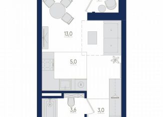 Продам однокомнатную квартиру, 25.2 м2, Республика Башкортостан