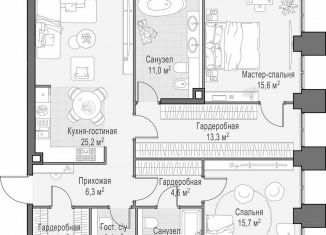 Продам 2-ком. квартиру, 106.4 м2, Москва, метро Деловой центр