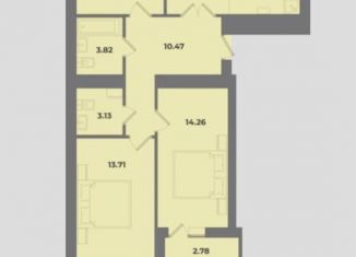 Продаю трехкомнатную квартиру, 83.4 м2, Калининград