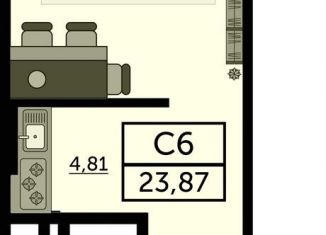 Продается квартира студия, 23 м2, Ростов-на-Дону, Кировский проспект, 89