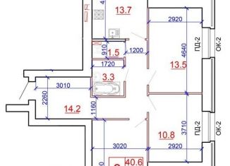 Продам 3-ком. квартиру, 78.1 м2, Череповец