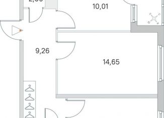 Продажа двухкомнатной квартиры, 53.7 м2, Ленинградская область