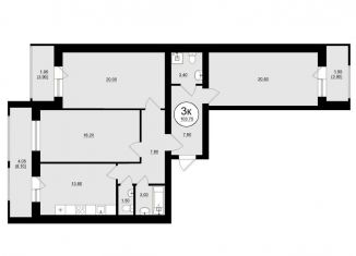 Продам 3-комнатную квартиру, 103.8 м2, Самара