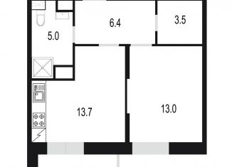 Продажа трехкомнатной квартиры, 88.5 м2, Одинцово, жилой комплекс Союзный, к2, ЖК Союзный