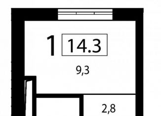 Продается квартира студия, 14.3 м2, Москва, район Очаково-Матвеевское, Аминьевское шоссе, 7