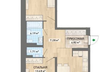 Продам двухкомнатную квартиру, 73.3 м2, Екатеринбург, ЖК Просторы
