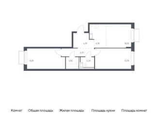 Продажа двухкомнатной квартиры, 60 м2, Московская область, жилой комплекс Томилино Парк, к6.1