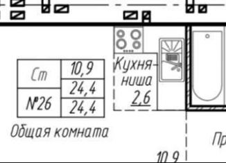 Квартира на продажу студия, 24.4 м2, Барнаул