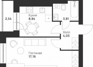 Продажа 1-ком. квартиры, 36.4 м2, Тула, улица Героя России Зиничева, 8