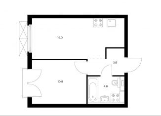 Продаю 1-ком. квартиру, 35 м2, Москва, Волоколамское шоссе, 71/13к1, метро Спартак