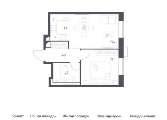 Продаю 2-комнатную квартиру, 36.5 м2, Москва, Можайский район