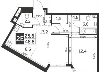 Продается 2-комнатная квартира, 48.8 м2, Москва, ЖК Архитектор, улица Академика Волгина, 2с1