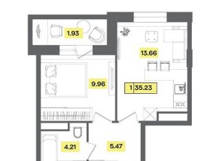 Продаю 2-ком. квартиру, 35.2 м2, Московская область